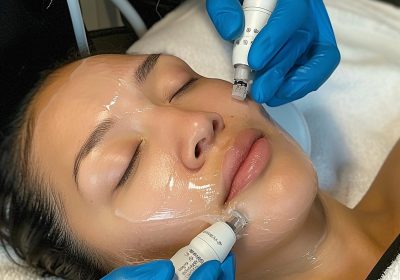 woman-getting-her-face-painted-with-stethoscope